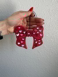 {New Car Scented} Heart Bow Freshie