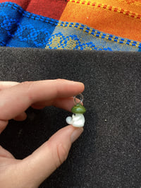 Image 3 of Mixed Green Mushroom Character Pendant 