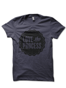 Image of LOVE the PROCESS Shirt - Asphalt