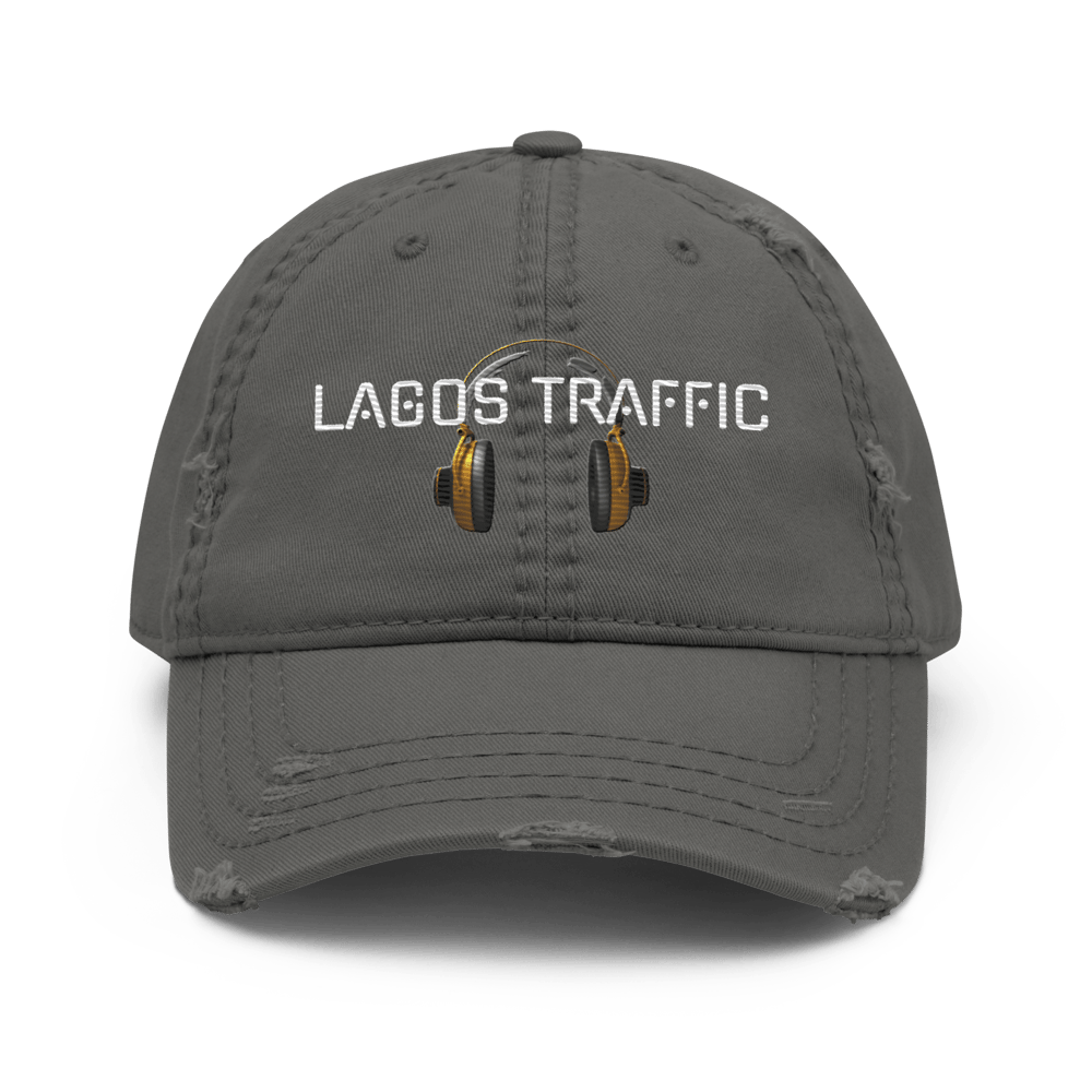 LAGOS TRAFFIC DISTRESSED HAT (AFROBEATS COUTURE COLLECTION)