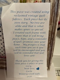 Image 2 of Vintage Frame Quilt 5 x 7