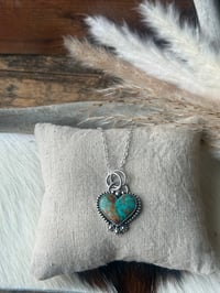 Image 1 of 14mm Kingman Heart Necklace