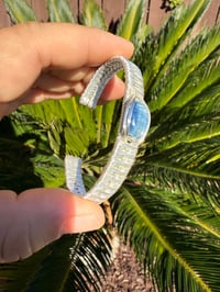 Image 3 of Blue Kyanite Sterling Silver cuff