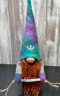 Image 1 of Harris Tweed Wee Scotland ginger beard gnome
