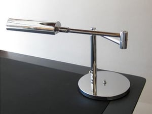 Image of Walter Von Nessen Chrome Lamp