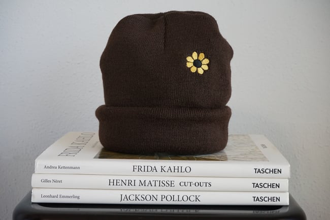 A Beanie by Bside Studio Brown