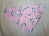 Image 1 of Pink Floral Dog Bandana