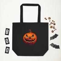 Image 1 of Tote Bag (ECO Friendly) - Classic Jack O Lantern