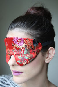 Image of Red oriental style eye mask