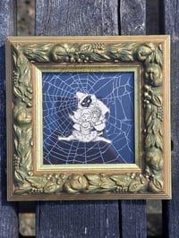 Image 2 of Antique Cat Collection -Cat engravings with real preserved web- K