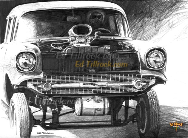 Image of "57 Gasser" 11x17 print