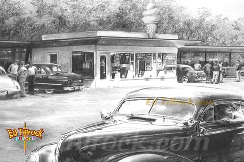 Image of "Date Night" Signed & Numbered 20x24 Giclee' Print