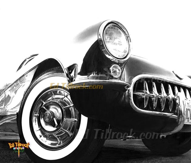Image of "57 Vette"  Signed & Numbered 20x24 Giclee' Print