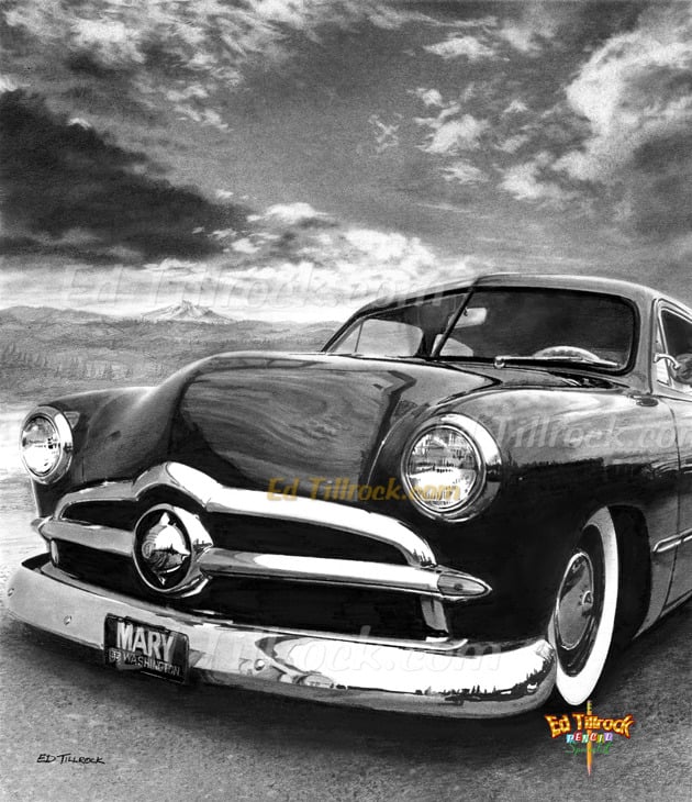 Image of "49 Ford"  Signed & Numbered 20x24 Giclee' Print
