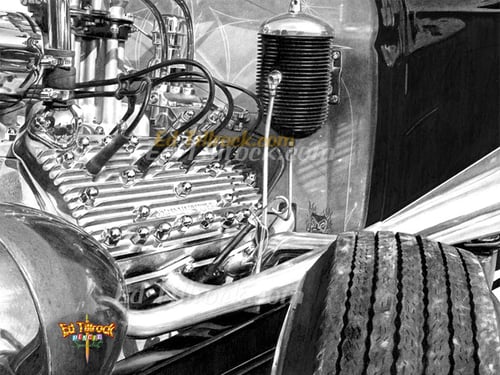 Image of "Tiki Star Fighter" Signed & Numbered 20x24 Giclee' Print