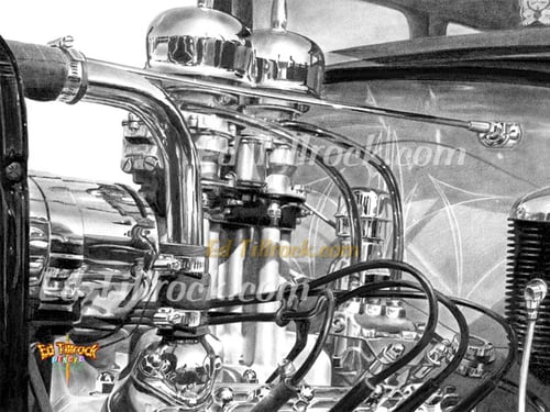 Image of "Tiki Star Fighter" Signed & Numbered 20x24 Giclee' Print