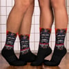 BOSSFITTED Red and Black Gorillas Only Socks