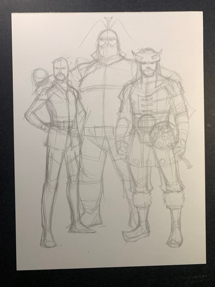 Image of CAPTAIN AMERICA x VOLSTAGG #1 WARRIORS THREE character sheet