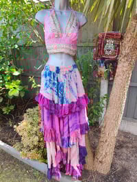 Image 6 of Wanderlust maxi skirt / bandeau dress -pink sands  8-16 uk