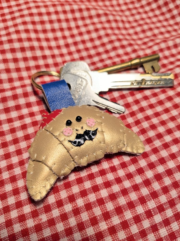 Image of French Croissant Keyring