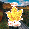 New England Leaf Sticker