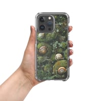 Image 2 of Flora and Fauna Goblincore Grunge Snails and Moss Clear Case for iPhone®