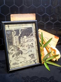 Image 1 of 1800s -Japanese collection GRAVE-YARD “ with preserved webs-2