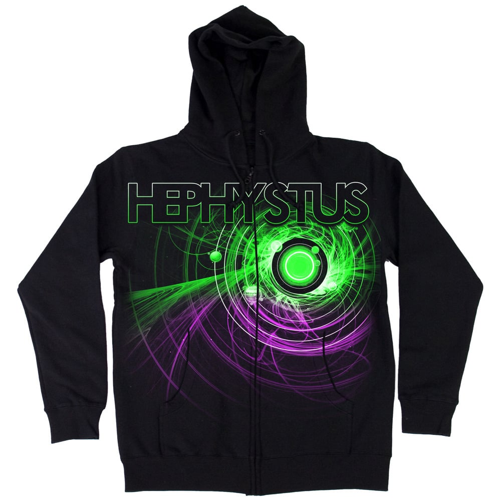 Image of Hephystus Zip Hoodie (purple/green)