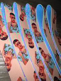 Image 2 of Bad Bunny Keychain/ Blue Glitter 