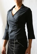 Image of Dollhouse Collared Wrap Top