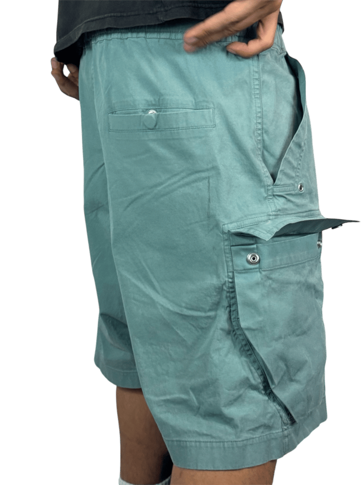 Image of Rick Owens SS25 Hollywood “Mouthwash” Cargo Bela Shorts