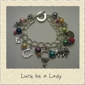 Image of 'Luck be a Lady' Lucky Themed Charm Bracelet