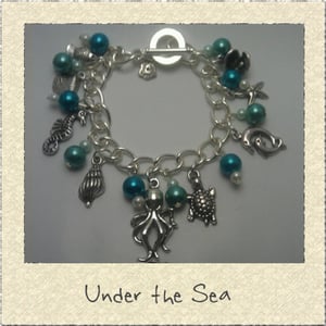 Image of 'Under the Sea' Ocean Themed Charm Bracelet
