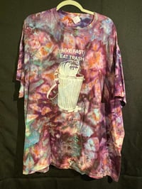 Image 1 of 3XL Live Fast Eat Trash Tie Dye Shirt 1