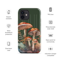 Image 10 of Colorful Mushroom Watercolor Mycology Nature Whimsical Tough Case for iPhone®