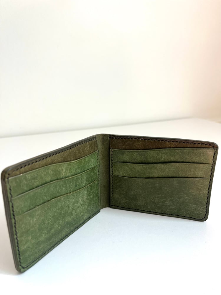 Image of Olive/Emerald Pueblo 8-pocket Slim Bifold 