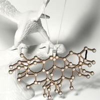 Image 2 of Large Diamond Structure Necklace