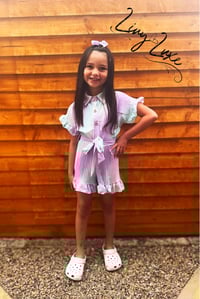 Image 4 of Girls Blue&Lilac Ombré Playsuit 