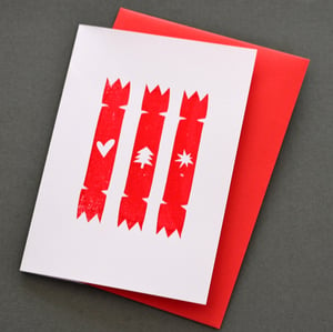 Image of FIVE CRACKERS CHRISTMAS CARDS