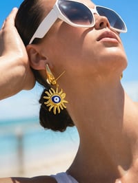 Image 2 of EYE SUN STUD EARRINGS 