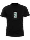 BLACK UNISEX TEE (SILVER & GREEN)