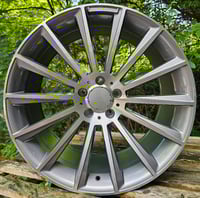 20" C63 TWIST STYLE STAGGERED ALLOY WHEELS FITS MERCEDES 5X112 GUNMETAL MF