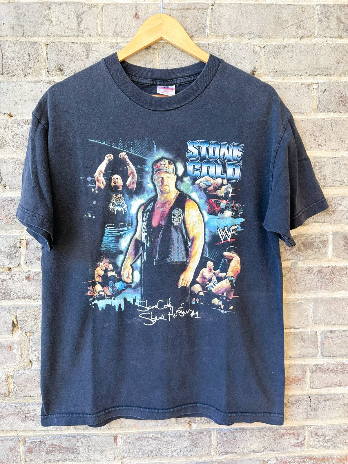 Vintage outlet WWF Stone Cold Wrestling Tee Shirt size Large