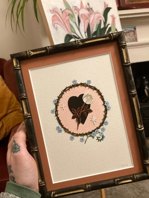 Image of Dark Heart Framed Cutout Original