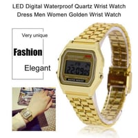 Image 5 of Steel Strap Watches Women Watch Men Business Clock Multifunction LED Digtal Sports Wrist Watch Elect