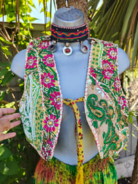 Image 13 of Mini Cropped Mykonos jewel Yellow and green - upto size 10 uk