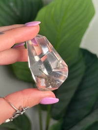 Image 2 of TOURMALINE IN QUARTZ FREEFORM -BRAZIL- G