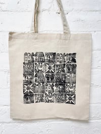 Image 4 of Hand printed cotton tote bag 