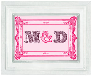 Image of Personalised initials print