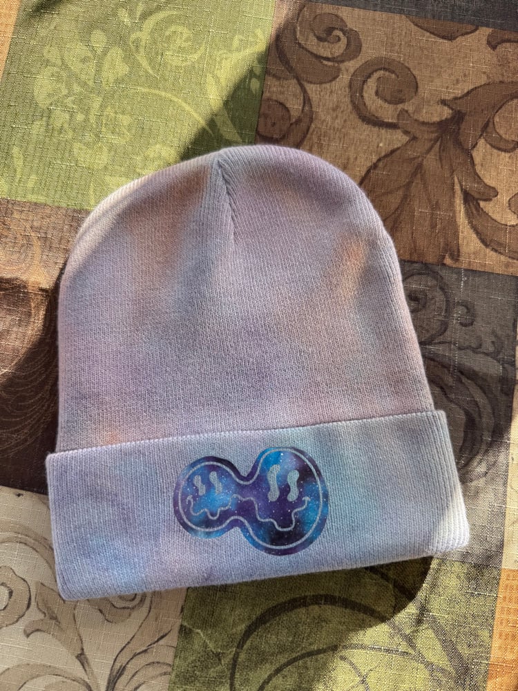 Image of Melting smiley face beanie 